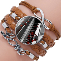 Leather Bracelet With Image Charm