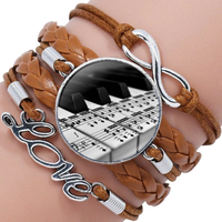 Leather Bracelet With Image Charm