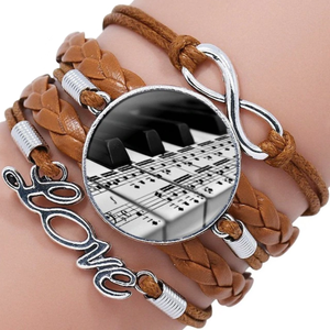 Leather Bracelet With Image Charm