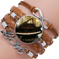 Leather Bracelet With Image Charm