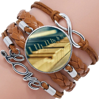 Leather Bracelet With Image Charm