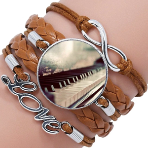 Leather Bracelet With Image Charm