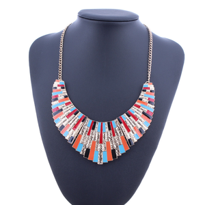 Necklace With Abstract Keyboard Design