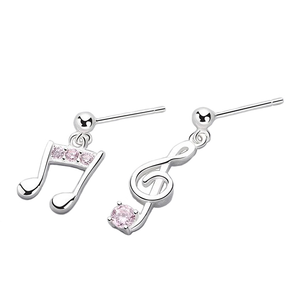 Strawberry Quartz Silver Drop Earrings