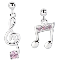Strawberry Quartz Silver Drop Earrings