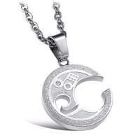 Couples G-Clef Necklace Pair – Shiny