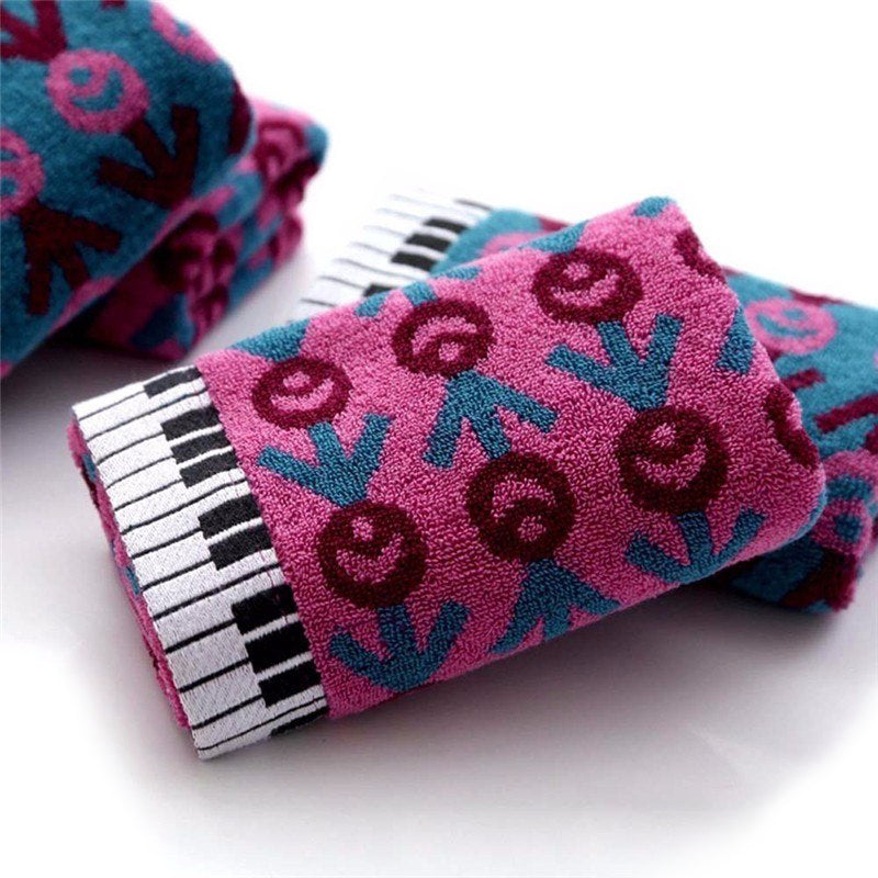 Cotton Piano Keyboard Hand Towel