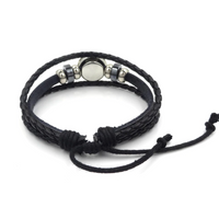 Leather Bracelet With Keyboard Charm