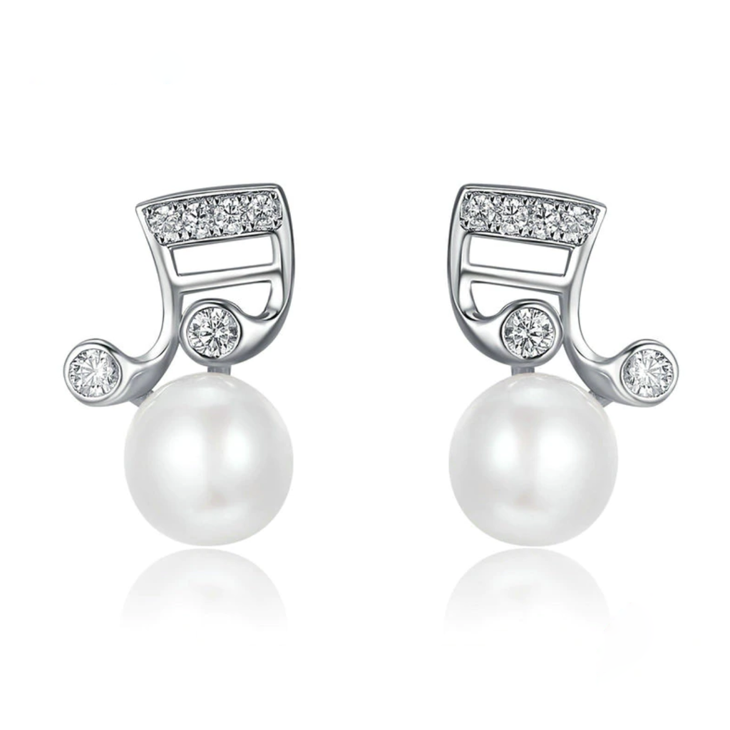Smiling Sixteenths Silver Studs