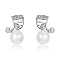 Smiling Sixteenths Silver Studs