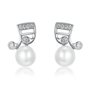 Smiling Sixteenths Silver Studs