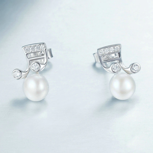 Smiling Sixteenths Silver Studs