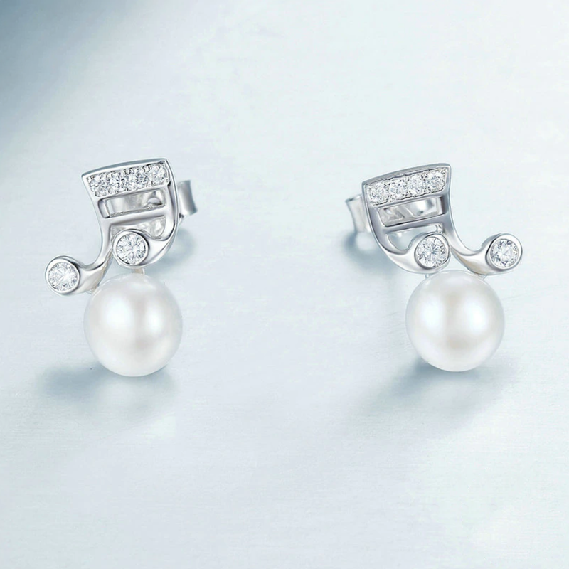 Smiling Sixteenths Silver Studs
