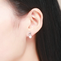 Smiling Sixteenths Silver Studs