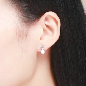 Smiling Sixteenths Silver Studs