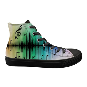 Electric Rainbow High Top Shoes