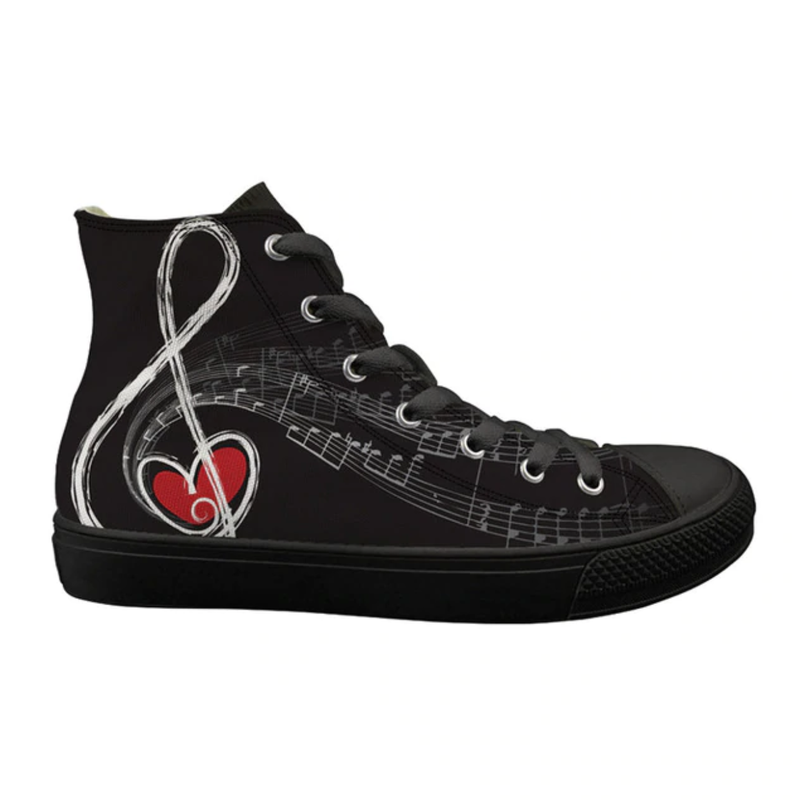 From The Heart High Top Shoes