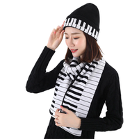 Piano Scarf & Hat Set