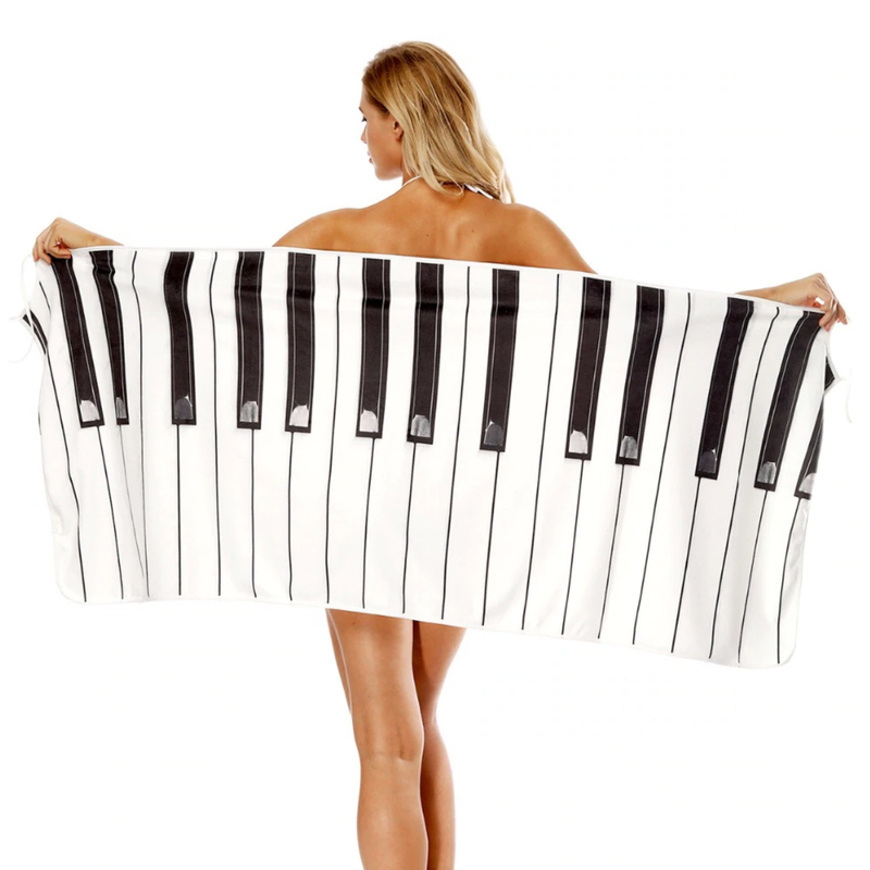 Wearable Piano Beach Towel