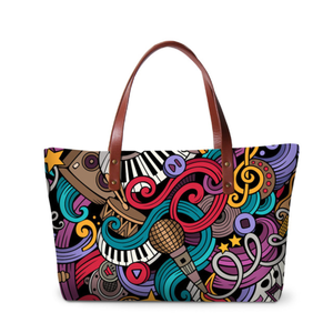 Cartoon Collage Shoulder Bag