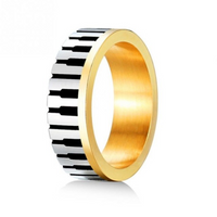 Piano Forever Fashion Ring