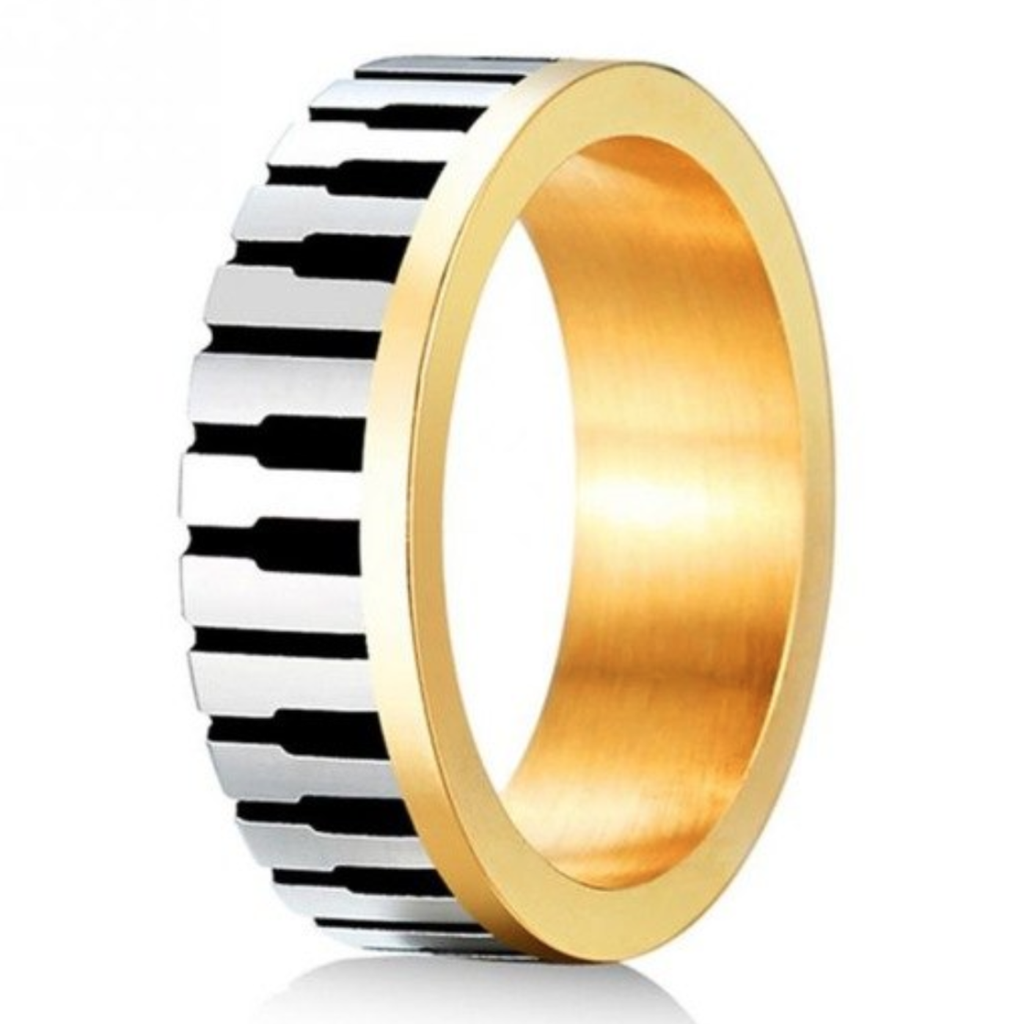 Piano Forever Fashion Ring – Gold Color