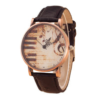 Watch With Rustic Piano Design