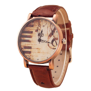 Watch With Rustic Piano Design