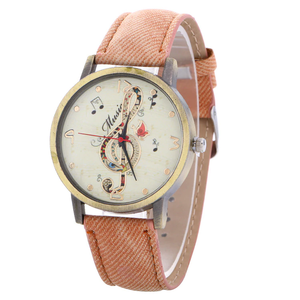 Watch With Classic Treble Clef Design
