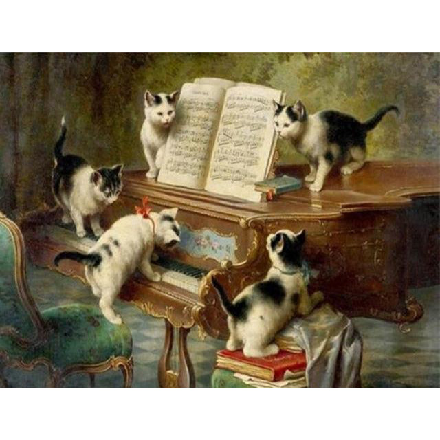 Diamond Embroidery "Curious Kittens"