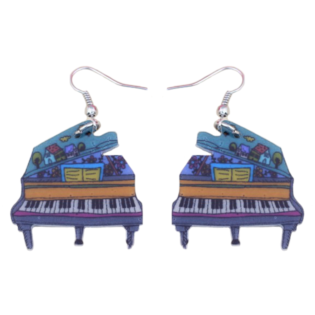 Grand Piano Earrings