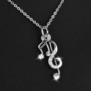 G-Clef & Sixteenth Note Necklace