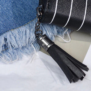 Compact Keyboard Wallet With Tassel