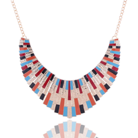 Necklace With Abstract Keyboard Design