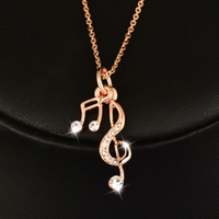 G-Clef & Sixteenth Note Necklace