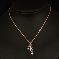 G-Clef & Sixteenth Note Necklace