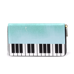 Piano Leather Wallet – Turquoise