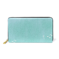 Piano Leather Wallet – Turquoise