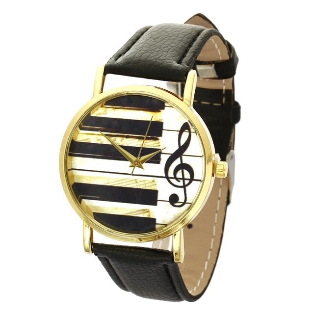 Gold-Colored Keyboard Watch