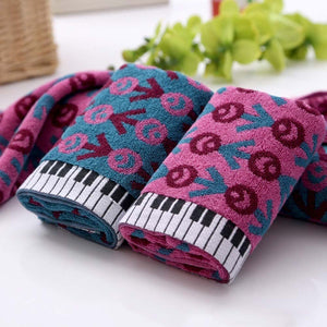 Cotton Piano Keyboard Hand Towel