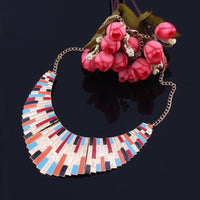 Necklace With Abstract Keyboard Design