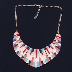 Necklace With Abstract Keyboard Design