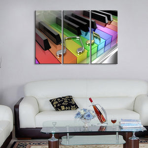 "Rainbow Trio" 3-Piece Oil Print