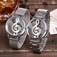 Transparent G-Clef Watch – Metal Band