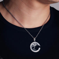 Couples G-Clef Necklace Pair – Black