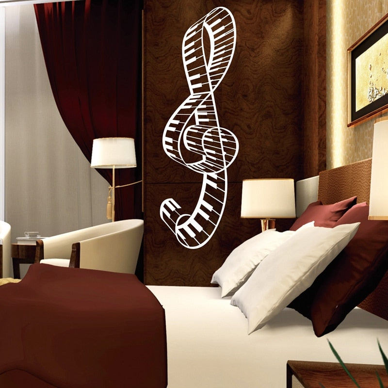 "3D Clef" Wall Sticker