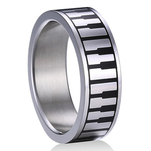Piano Forever Fashion Ring – Silver Color