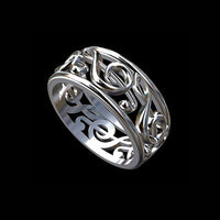 Celtic Treble Clef Fashion Ring