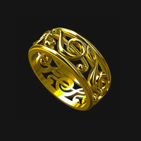 Celtic Treble Clef Fashion Ring