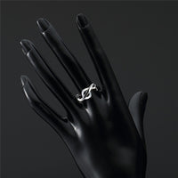 Conductor's Motion G-Clef Silver Ring
